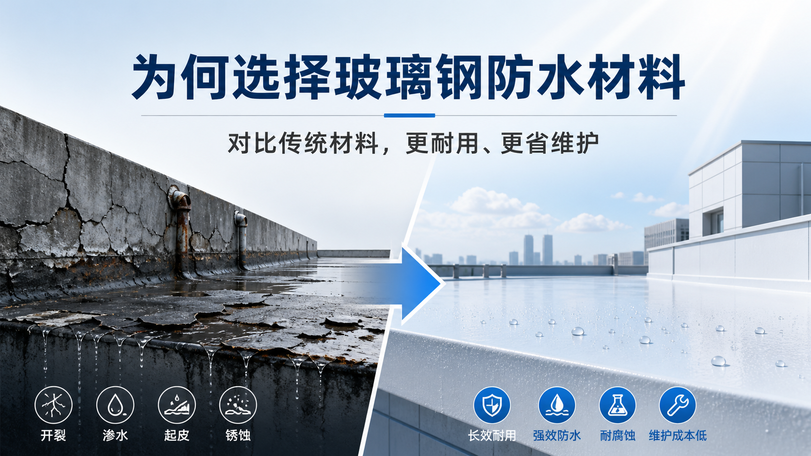 在徐州，为何选择玻璃钢防水材料而非传统材料