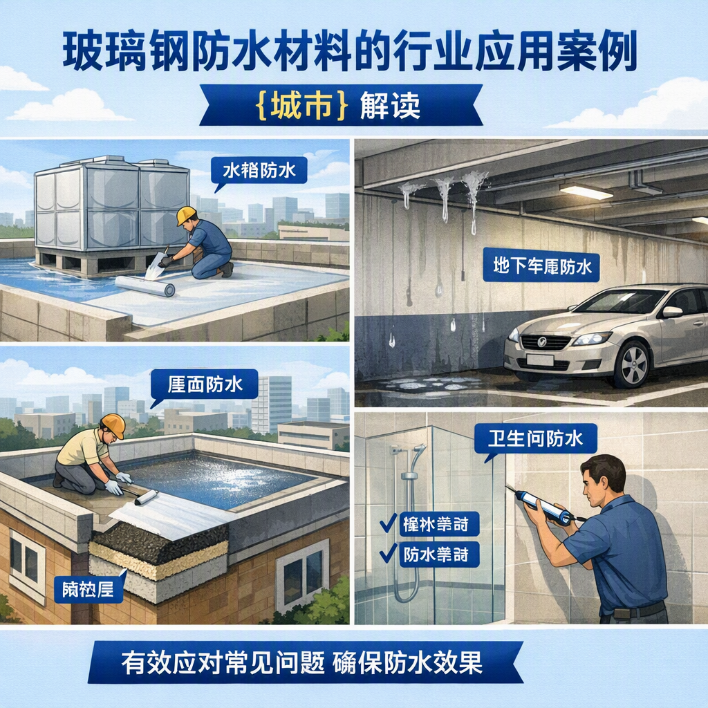 玻璃钢防水材料的行业应用案例,徐州解读